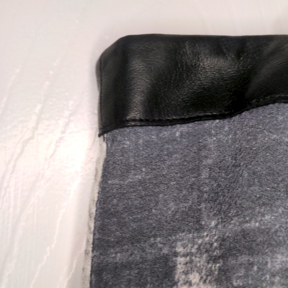 Helmut Lang Asymmetric Grey, White and Yellow Printed Skirt - Picture 3 of 10